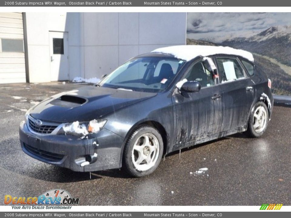 2008 Subaru Impreza WRX Wagon Obsidian Black Pearl / Carbon Black Photo #2