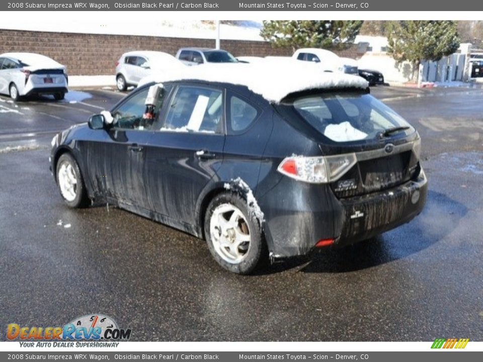 2008 Subaru Impreza WRX Wagon Obsidian Black Pearl / Carbon Black Photo #4