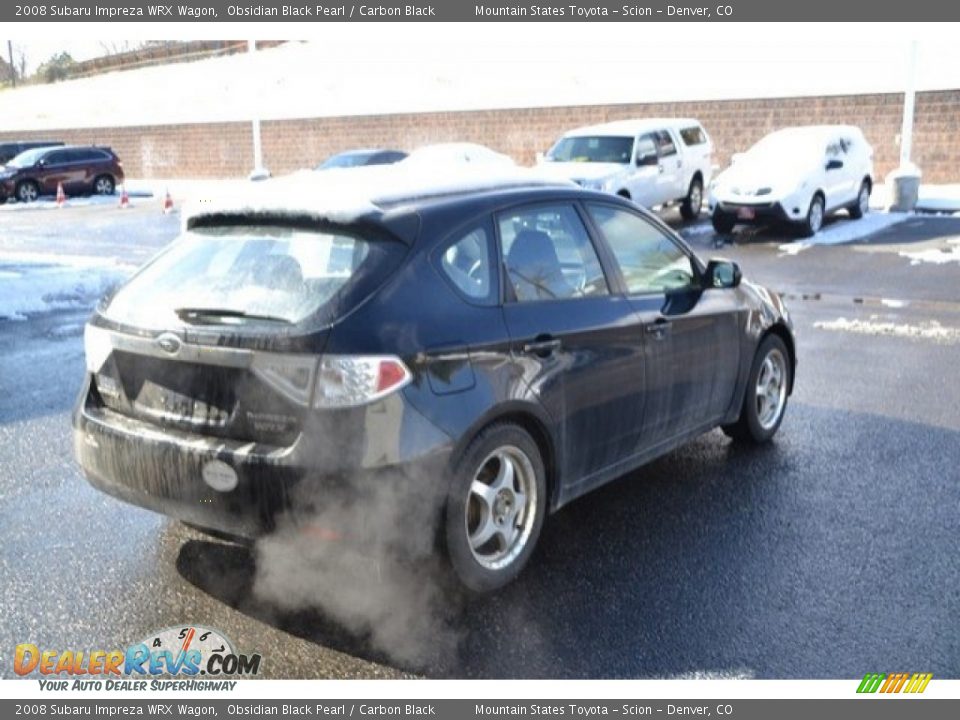 2008 Subaru Impreza WRX Wagon Obsidian Black Pearl / Carbon Black Photo #6