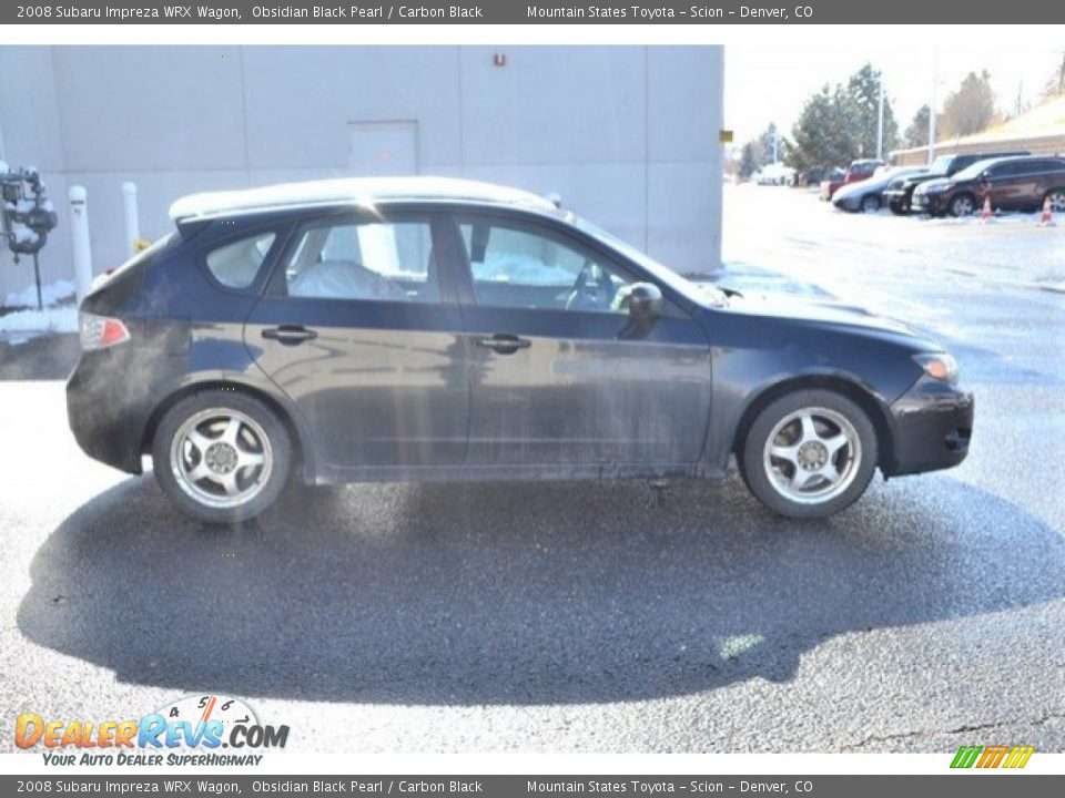 2008 Subaru Impreza WRX Wagon Obsidian Black Pearl / Carbon Black Photo #7