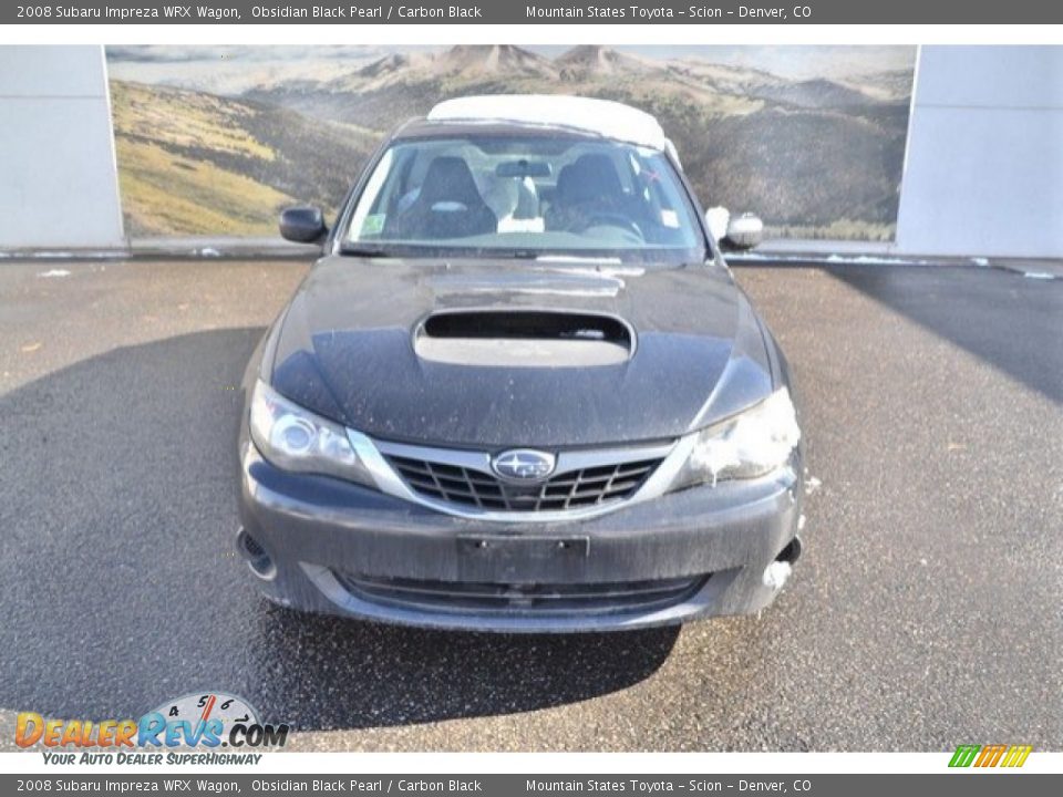 2008 Subaru Impreza WRX Wagon Obsidian Black Pearl / Carbon Black Photo #8