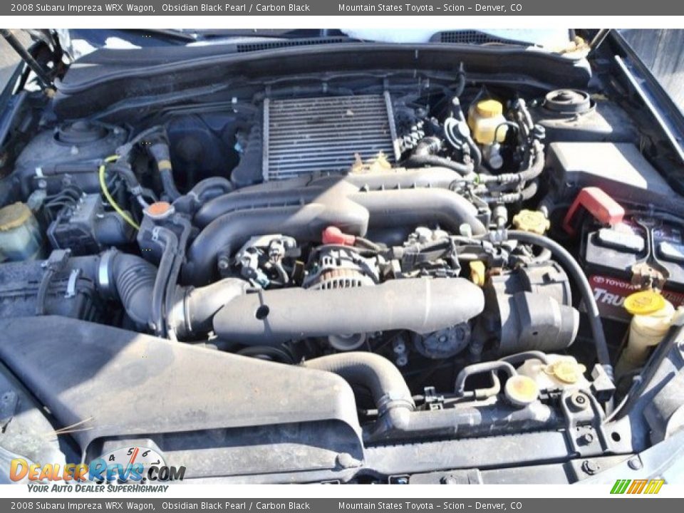 2008 Subaru Impreza WRX Wagon Obsidian Black Pearl / Carbon Black Photo #9