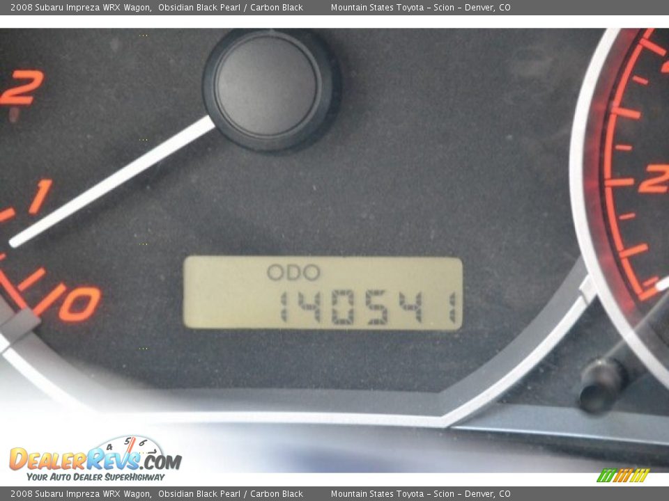 2008 Subaru Impreza WRX Wagon Obsidian Black Pearl / Carbon Black Photo #12