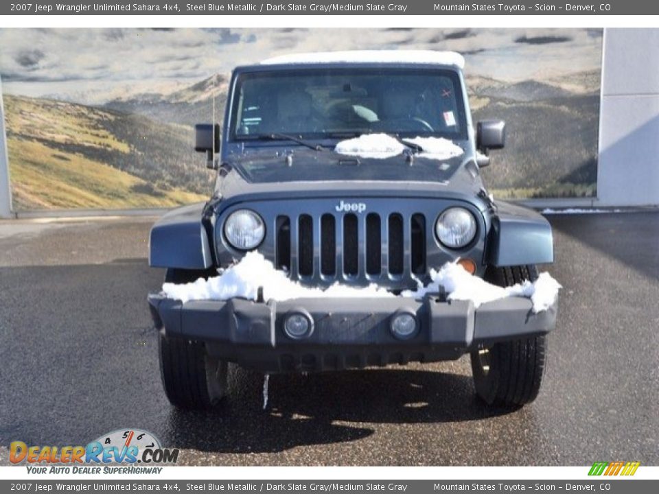 2007 Jeep Wrangler Unlimited Sahara 4x4 Steel Blue Metallic / Dark Slate Gray/Medium Slate Gray Photo #8