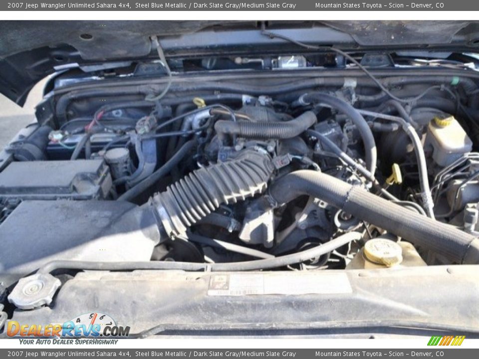 2007 Jeep Wrangler Unlimited Sahara 4x4 Steel Blue Metallic / Dark Slate Gray/Medium Slate Gray Photo #9