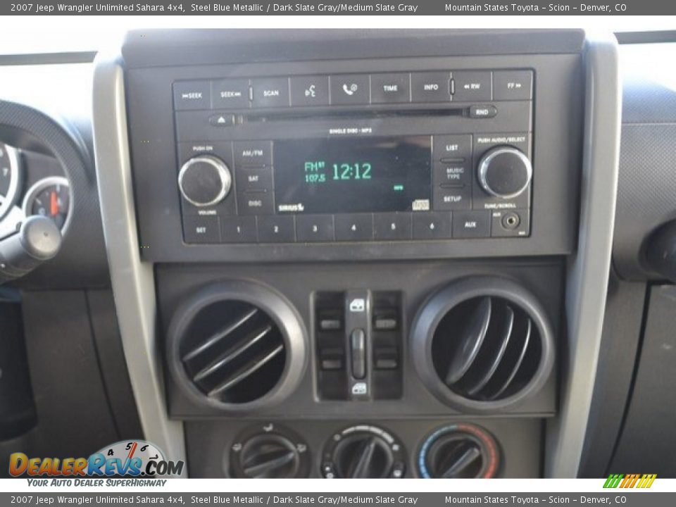 2007 Jeep Wrangler Unlimited Sahara 4x4 Steel Blue Metallic / Dark Slate Gray/Medium Slate Gray Photo #11