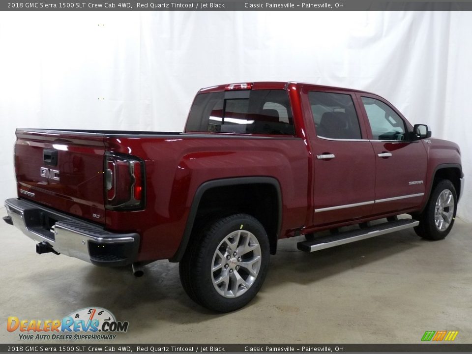 2018 GMC Sierra 1500 SLT Crew Cab 4WD Red Quartz Tintcoat / Jet Black Photo #2