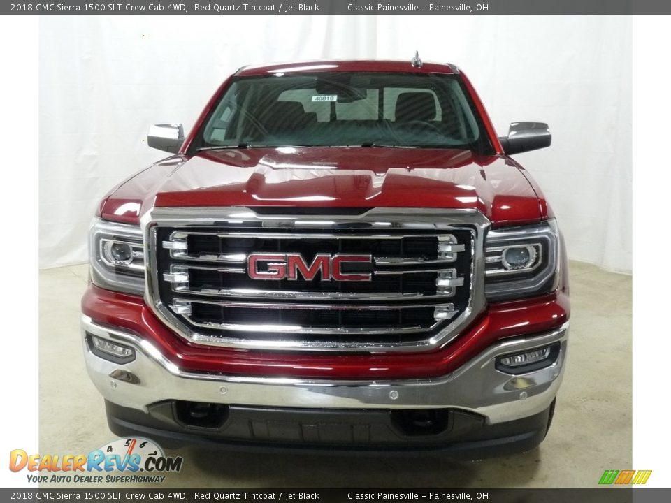 2018 GMC Sierra 1500 SLT Crew Cab 4WD Red Quartz Tintcoat / Jet Black Photo #4