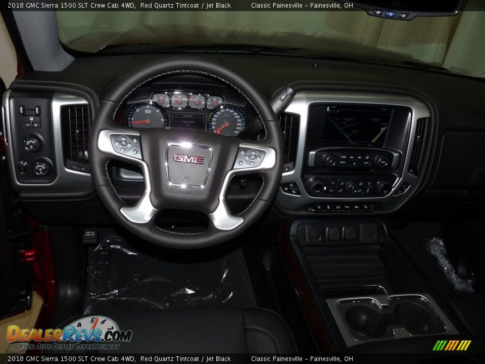 2018 GMC Sierra 1500 SLT Crew Cab 4WD Red Quartz Tintcoat / Jet Black Photo #8