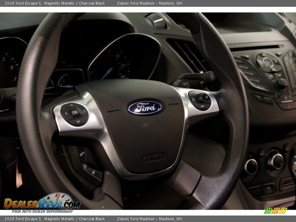 2016 Ford Escape S Magnetic Metallic / Charcoal Black Photo #6