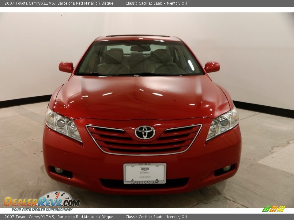 2007 Toyota Camry XLE V6 Barcelona Red Metallic / Bisque Photo #2