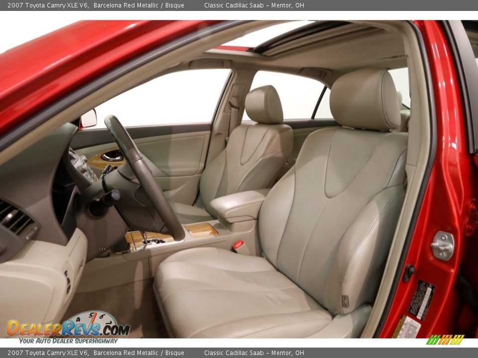 2007 Toyota Camry XLE V6 Barcelona Red Metallic / Bisque Photo #5