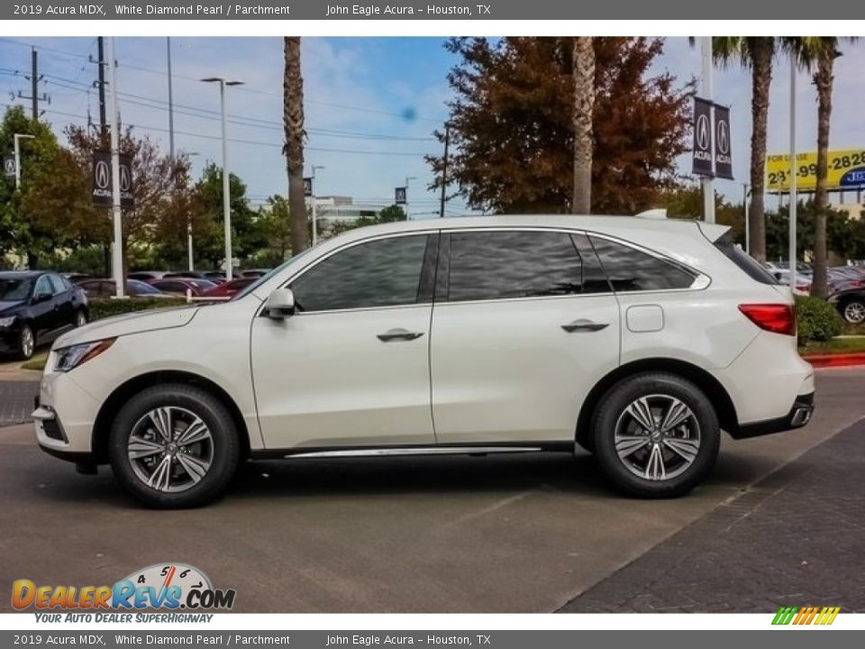 2019 Acura MDX White Diamond Pearl / Parchment Photo #4