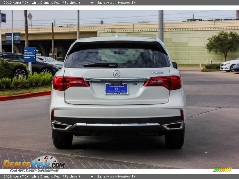 2019 Acura MDX White Diamond Pearl / Parchment Photo #6