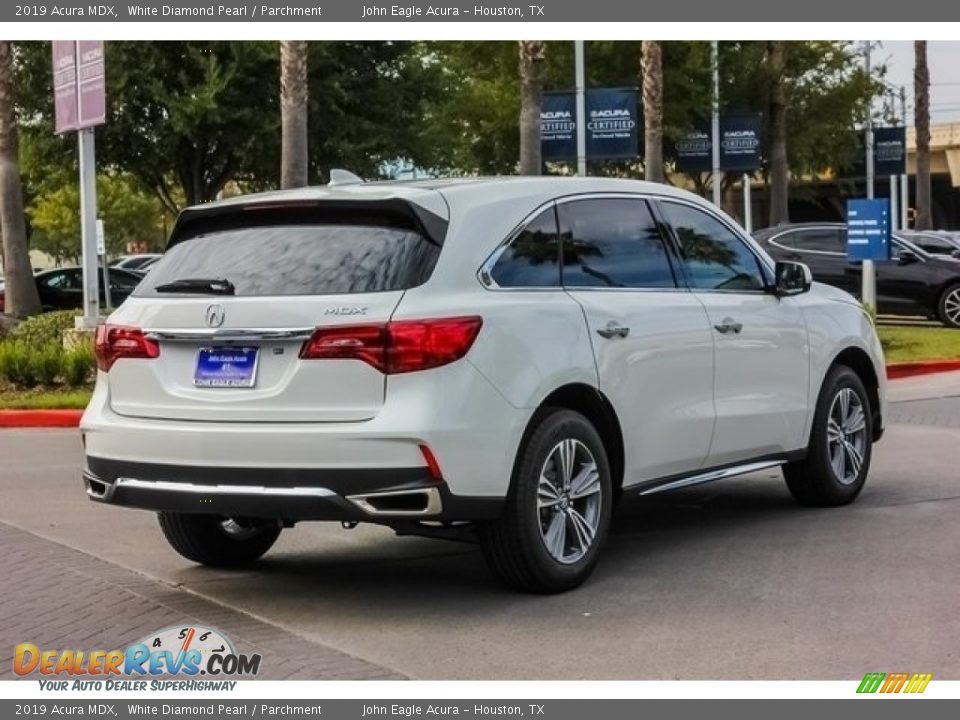 2019 Acura MDX White Diamond Pearl / Parchment Photo #7