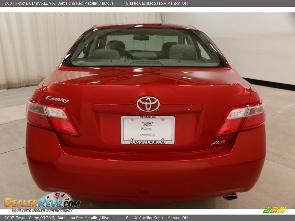 2007 Toyota Camry XLE V6 Barcelona Red Metallic / Bisque Photo #14