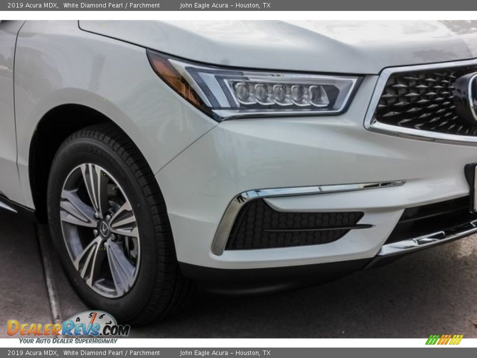 2019 Acura MDX White Diamond Pearl / Parchment Photo #11