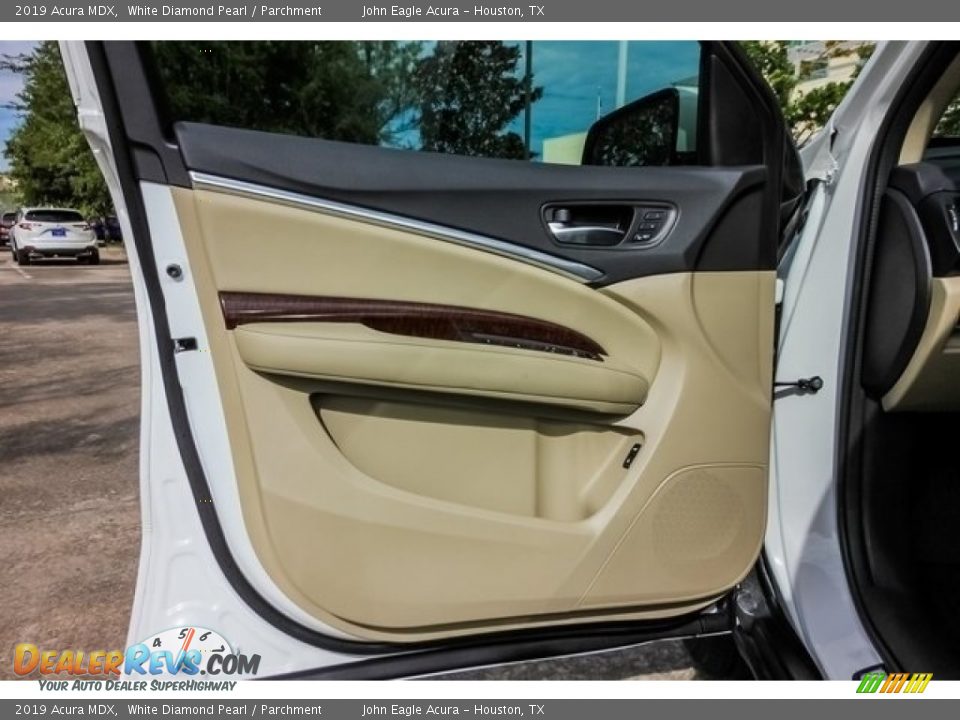 2019 Acura MDX White Diamond Pearl / Parchment Photo #16