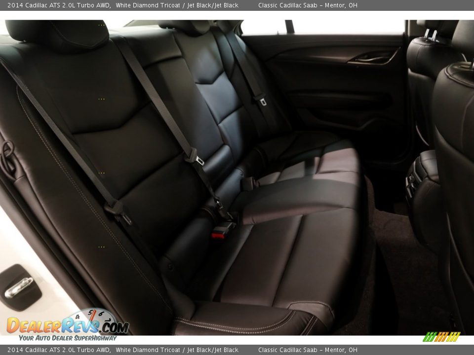 2014 Cadillac ATS 2.0L Turbo AWD White Diamond Tricoat / Jet Black/Jet Black Photo #15