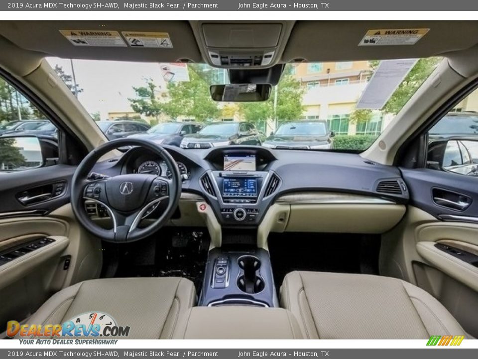 2019 Acura MDX Technology SH-AWD Majestic Black Pearl / Parchment Photo #9