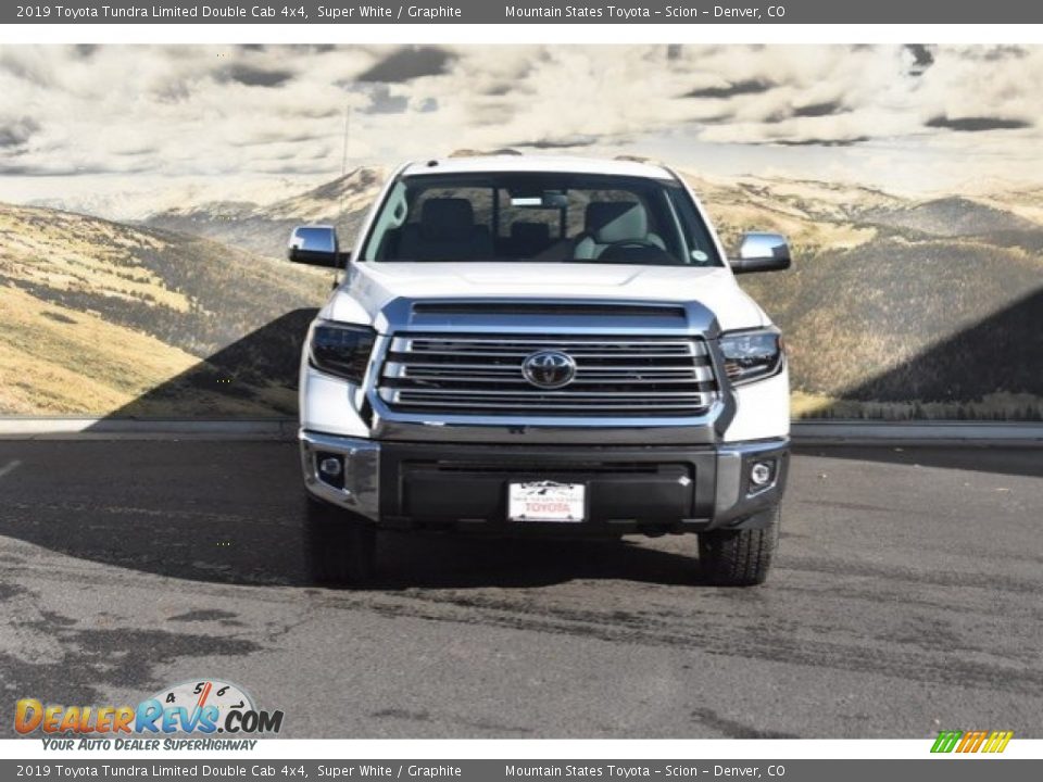 2019 Toyota Tundra Limited Double Cab 4x4 Super White / Graphite Photo #2