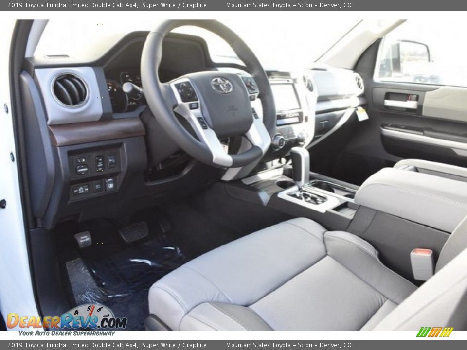 2019 Toyota Tundra Limited Double Cab 4x4 Super White / Graphite Photo #5