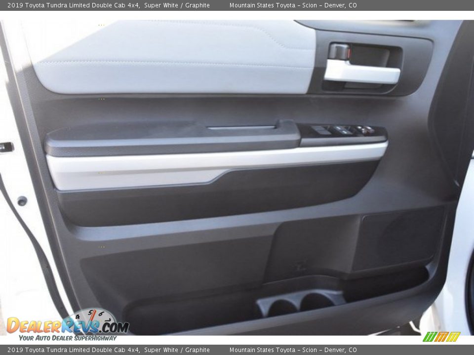 2019 Toyota Tundra Limited Double Cab 4x4 Super White / Graphite Photo #19