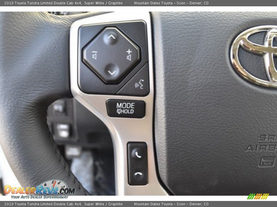 2019 Toyota Tundra Limited Double Cab 4x4 Super White / Graphite Photo #25