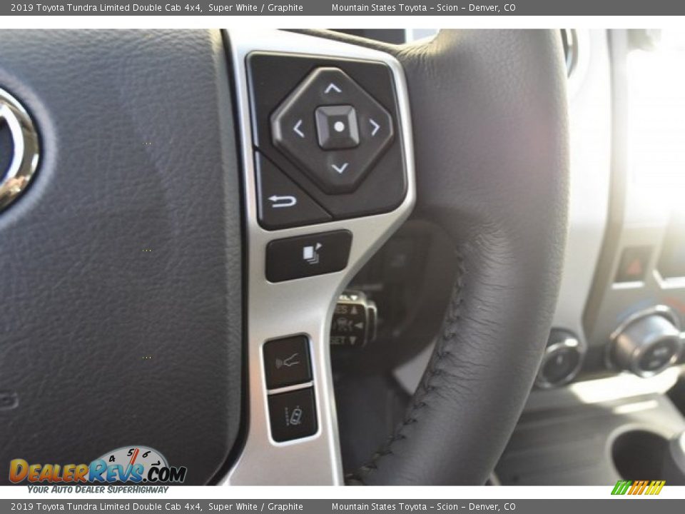 2019 Toyota Tundra Limited Double Cab 4x4 Super White / Graphite Photo #26