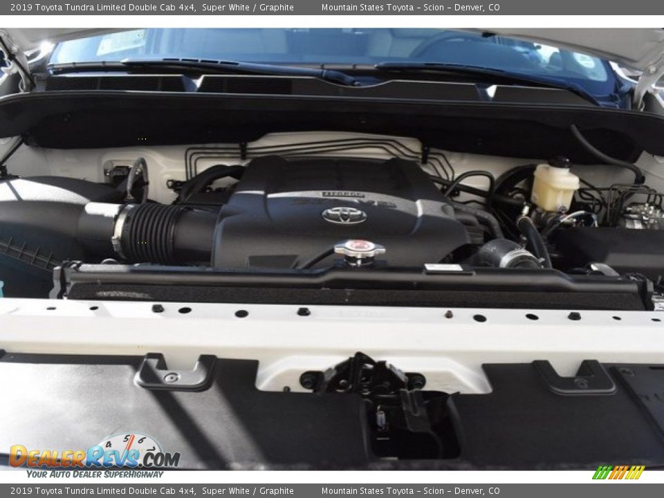 2019 Toyota Tundra Limited Double Cab 4x4 Super White / Graphite Photo #31
