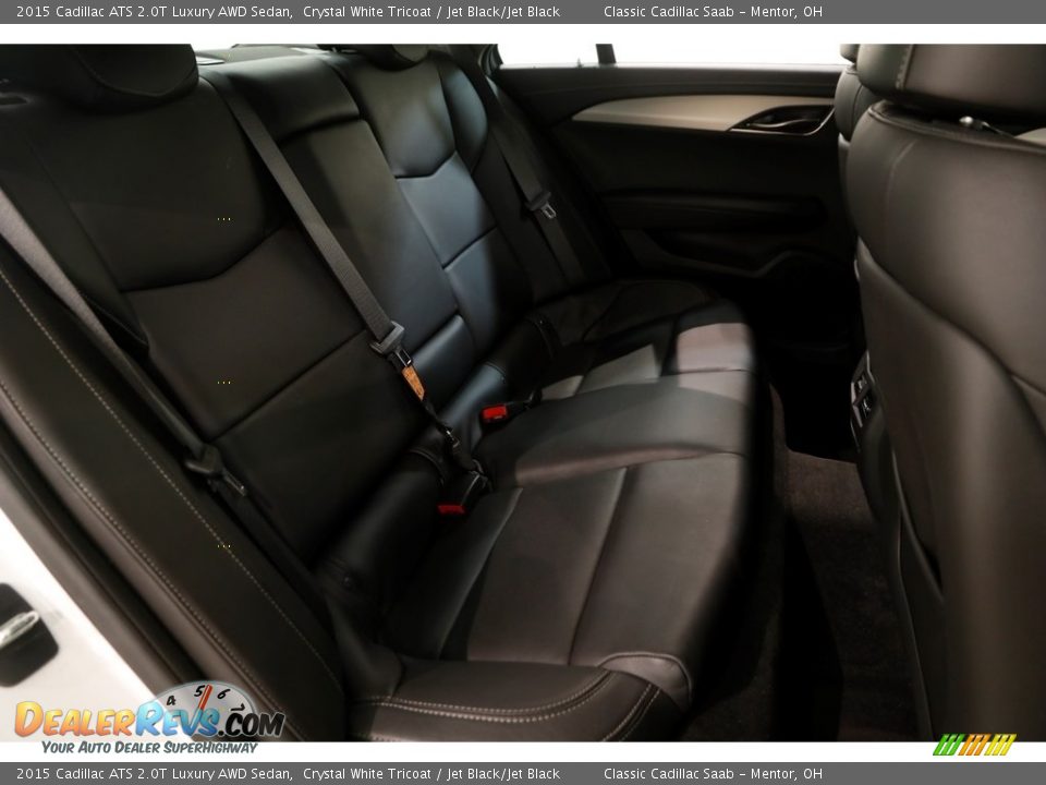 2015 Cadillac ATS 2.0T Luxury AWD Sedan Crystal White Tricoat / Jet Black/Jet Black Photo #15