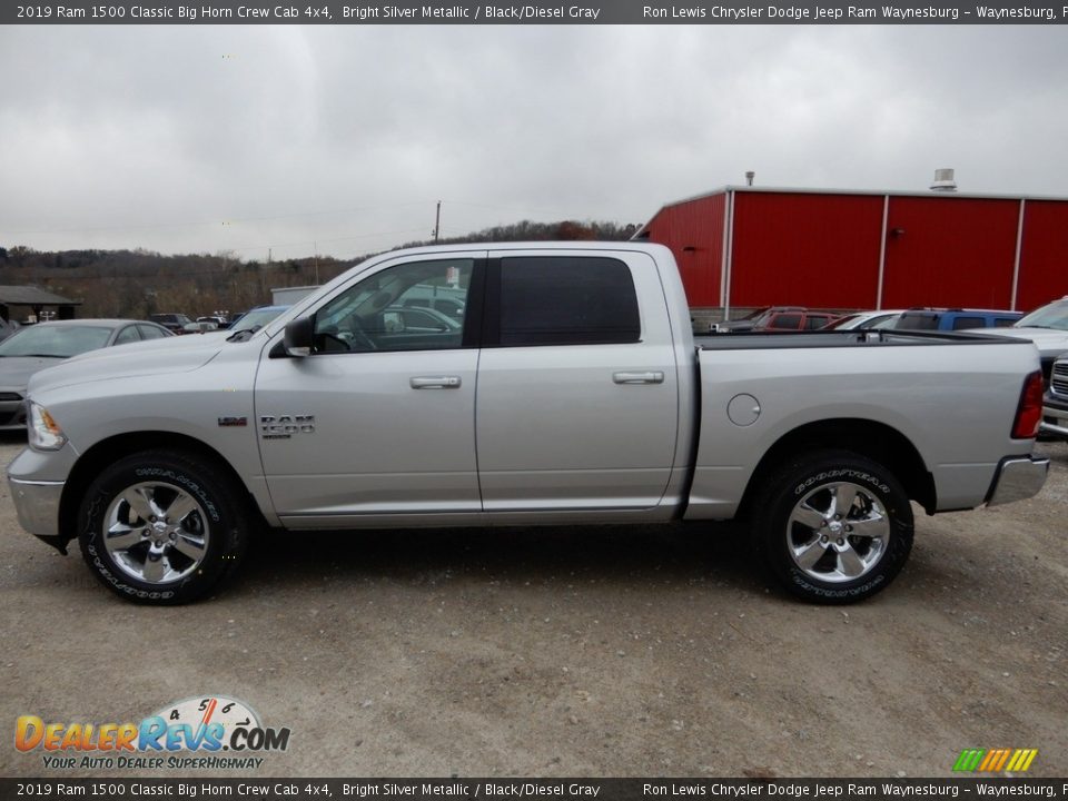 2019 Ram 1500 Classic Big Horn Crew Cab 4x4 Bright Silver Metallic / Black/Diesel Gray Photo #2