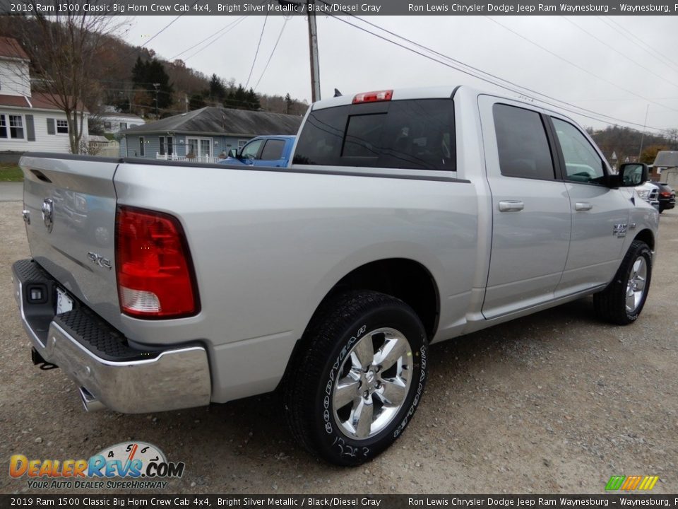 2019 Ram 1500 Classic Big Horn Crew Cab 4x4 Bright Silver Metallic / Black/Diesel Gray Photo #6