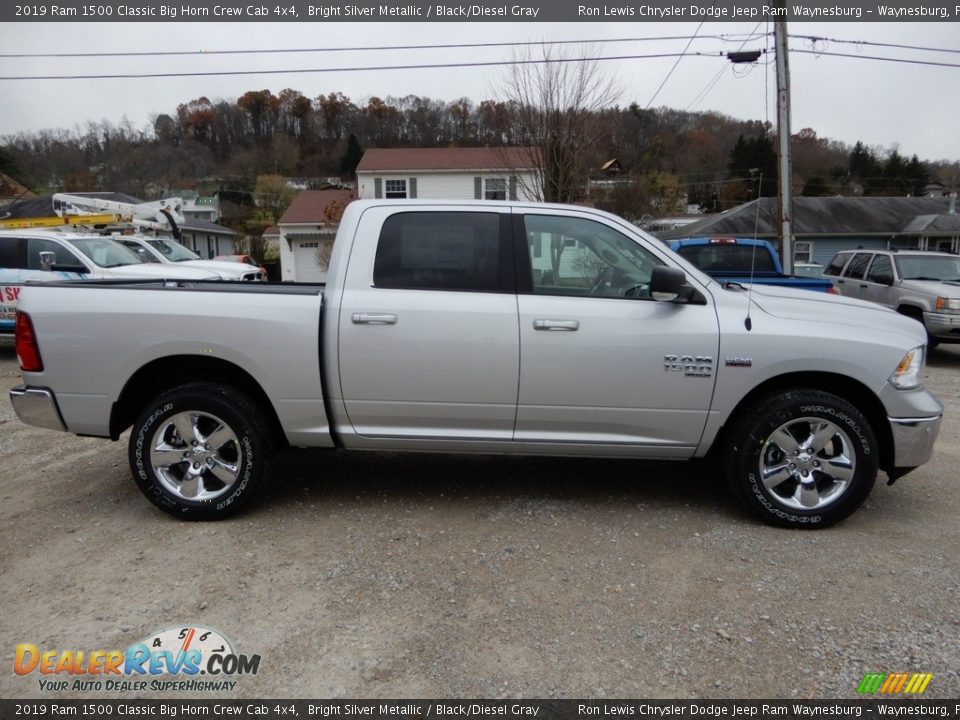 2019 Ram 1500 Classic Big Horn Crew Cab 4x4 Bright Silver Metallic / Black/Diesel Gray Photo #7