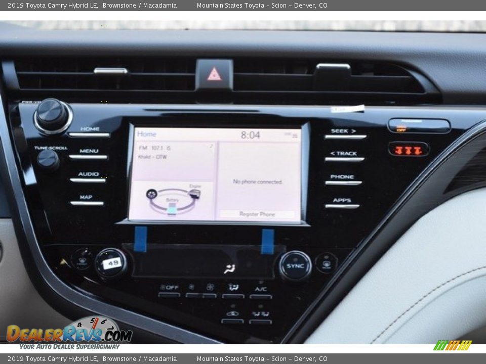 Controls of 2019 Toyota Camry Hybrid LE Photo #9
