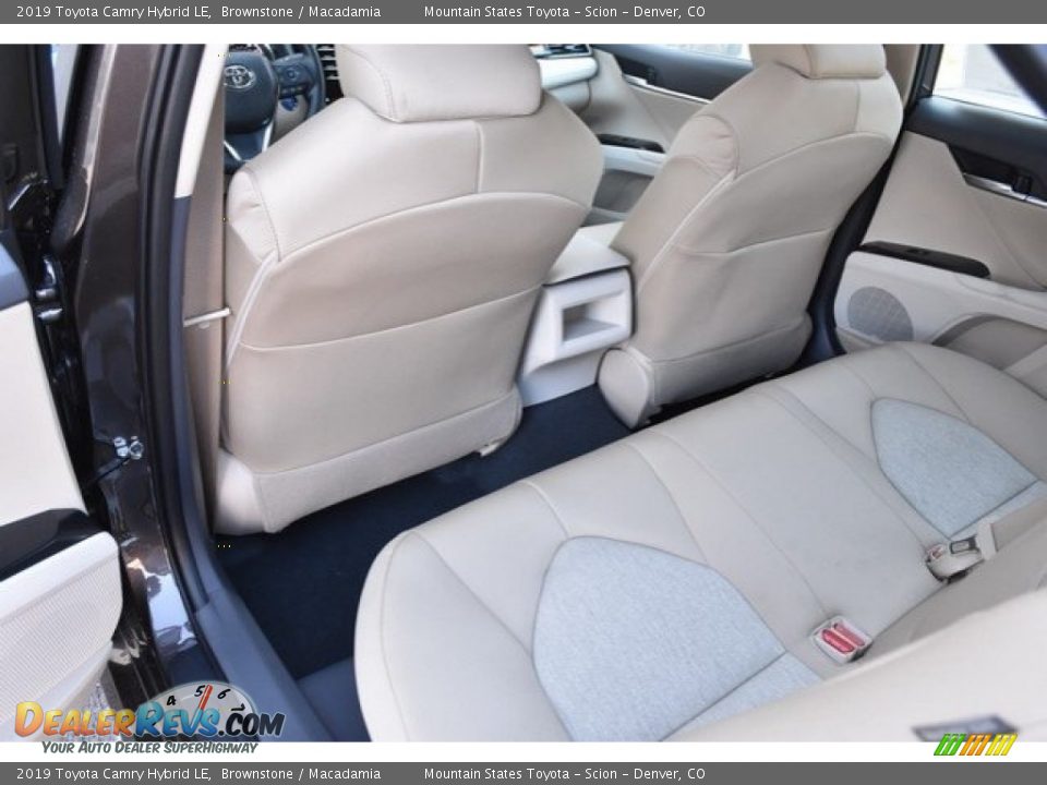 Rear Seat of 2019 Toyota Camry Hybrid LE Photo #13
