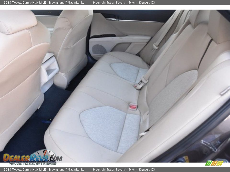 Rear Seat of 2019 Toyota Camry Hybrid LE Photo #14