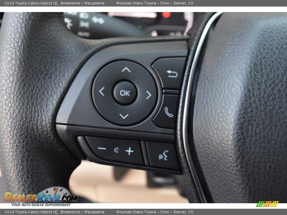 2019 Toyota Camry Hybrid LE Steering Wheel Photo #25