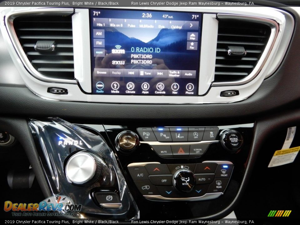 2019 Chrysler Pacifica Touring Plus Bright White / Black/Black Photo #20