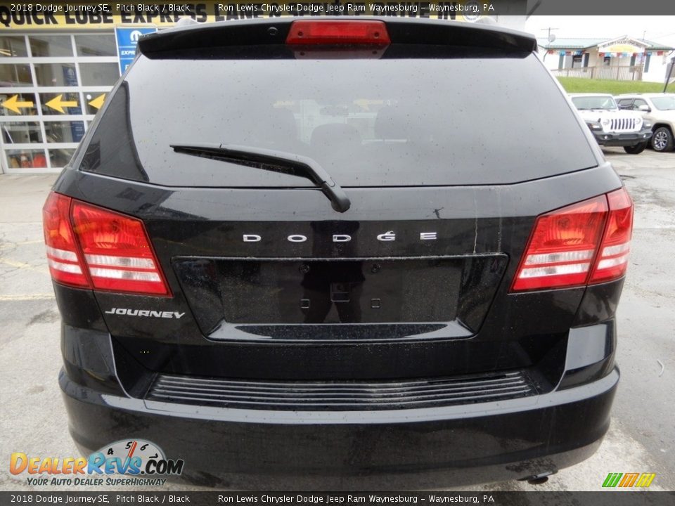 2018 Dodge Journey SE Pitch Black / Black Photo #4