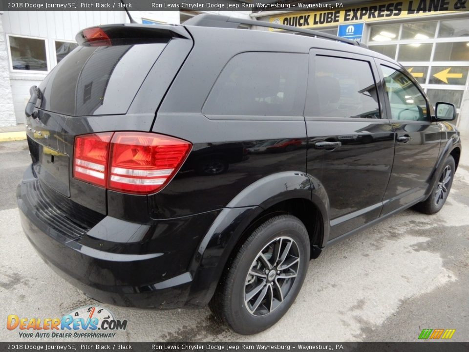 2018 Dodge Journey SE Pitch Black / Black Photo #6