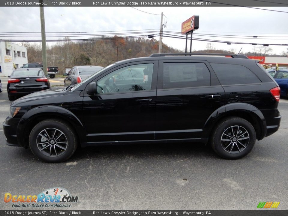 2018 Dodge Journey SE Pitch Black / Black Photo #2