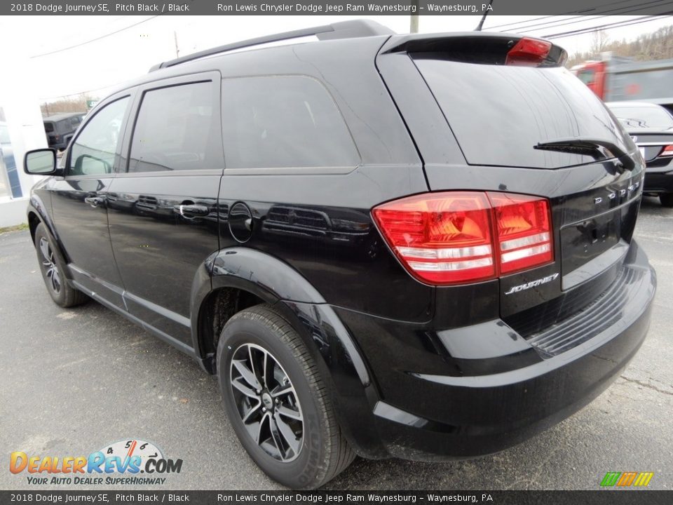 2018 Dodge Journey SE Pitch Black / Black Photo #3