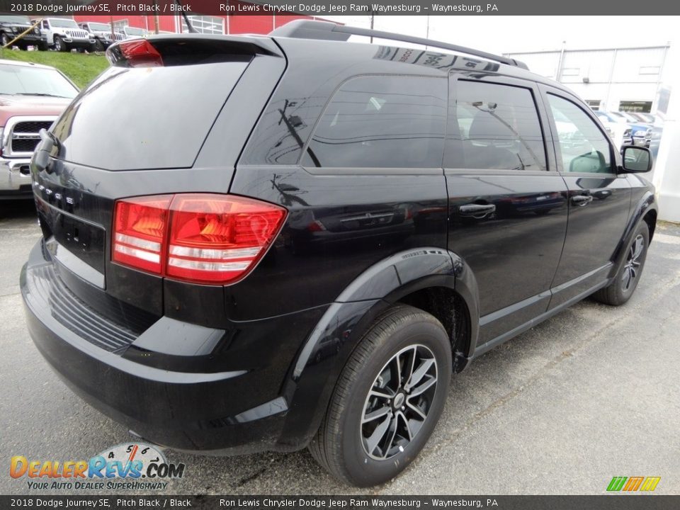 2018 Dodge Journey SE Pitch Black / Black Photo #6