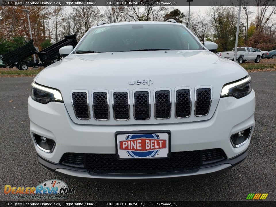 2019 Jeep Cherokee Limited 4x4 Bright White / Black Photo #2