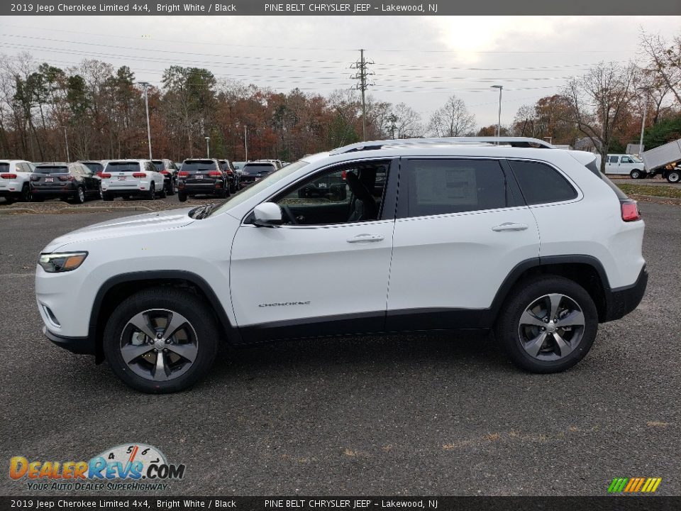 2019 Jeep Cherokee Limited 4x4 Bright White / Black Photo #3
