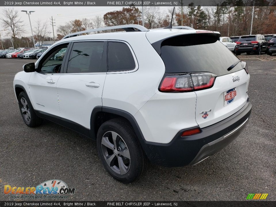 2019 Jeep Cherokee Limited 4x4 Bright White / Black Photo #4