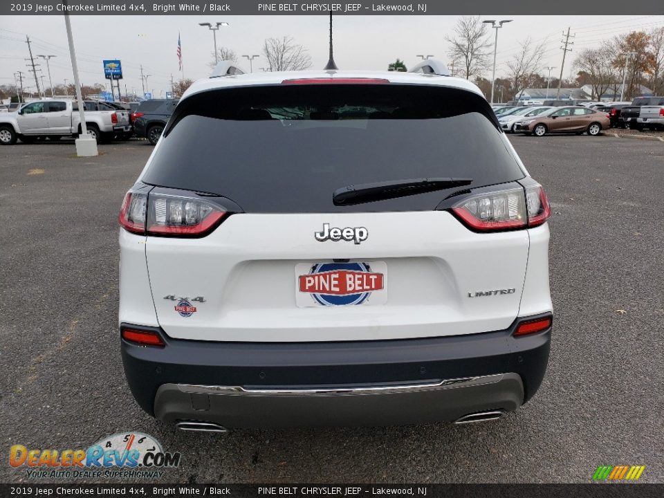 2019 Jeep Cherokee Limited 4x4 Bright White / Black Photo #5