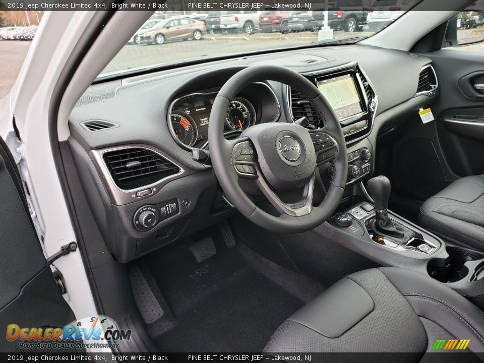 2019 Jeep Cherokee Limited 4x4 Bright White / Black Photo #7