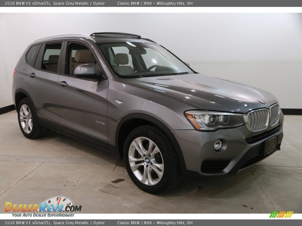 2016 BMW X3 xDrive35i Space Grey Metallic / Oyster Photo #1